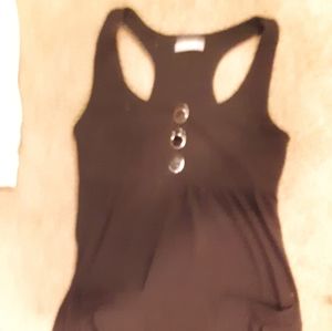 Banded bottom tank top dress